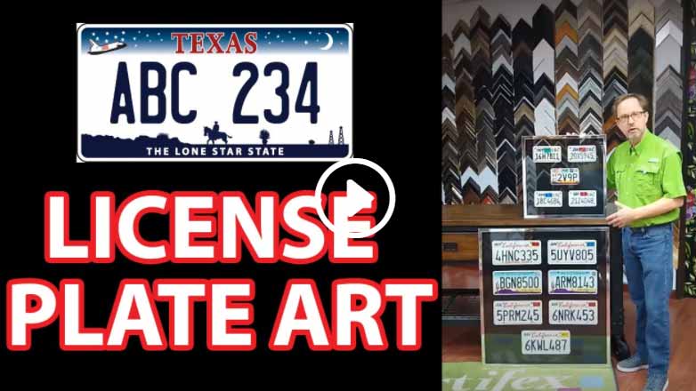 Framing License Plates Can Rock Your She-Shed / Man-Cave