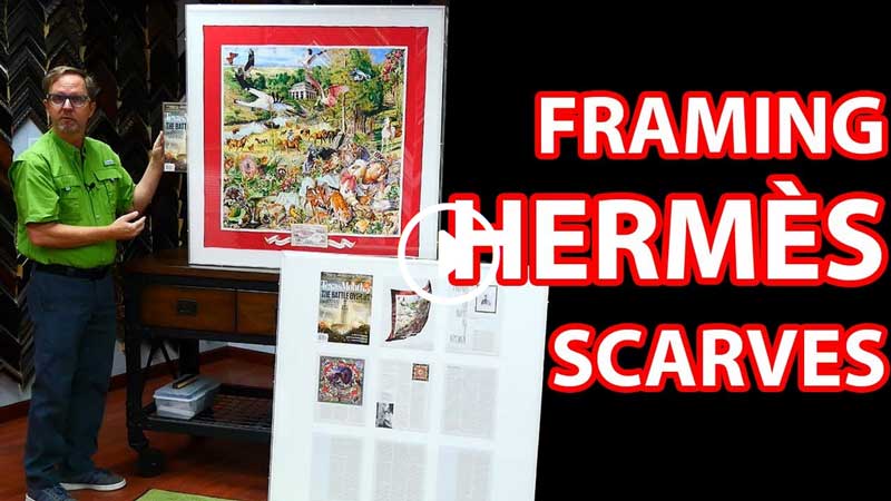 Framing A Hermès Silk Scarf