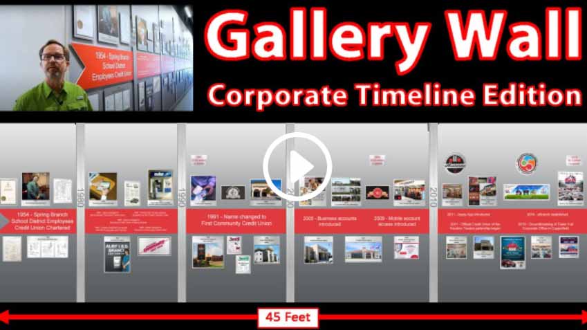 Corporate Timeline Wall Turns Signage Into Art